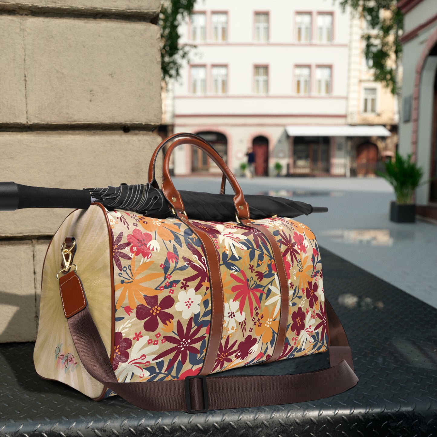Flower pattern travel Bag.