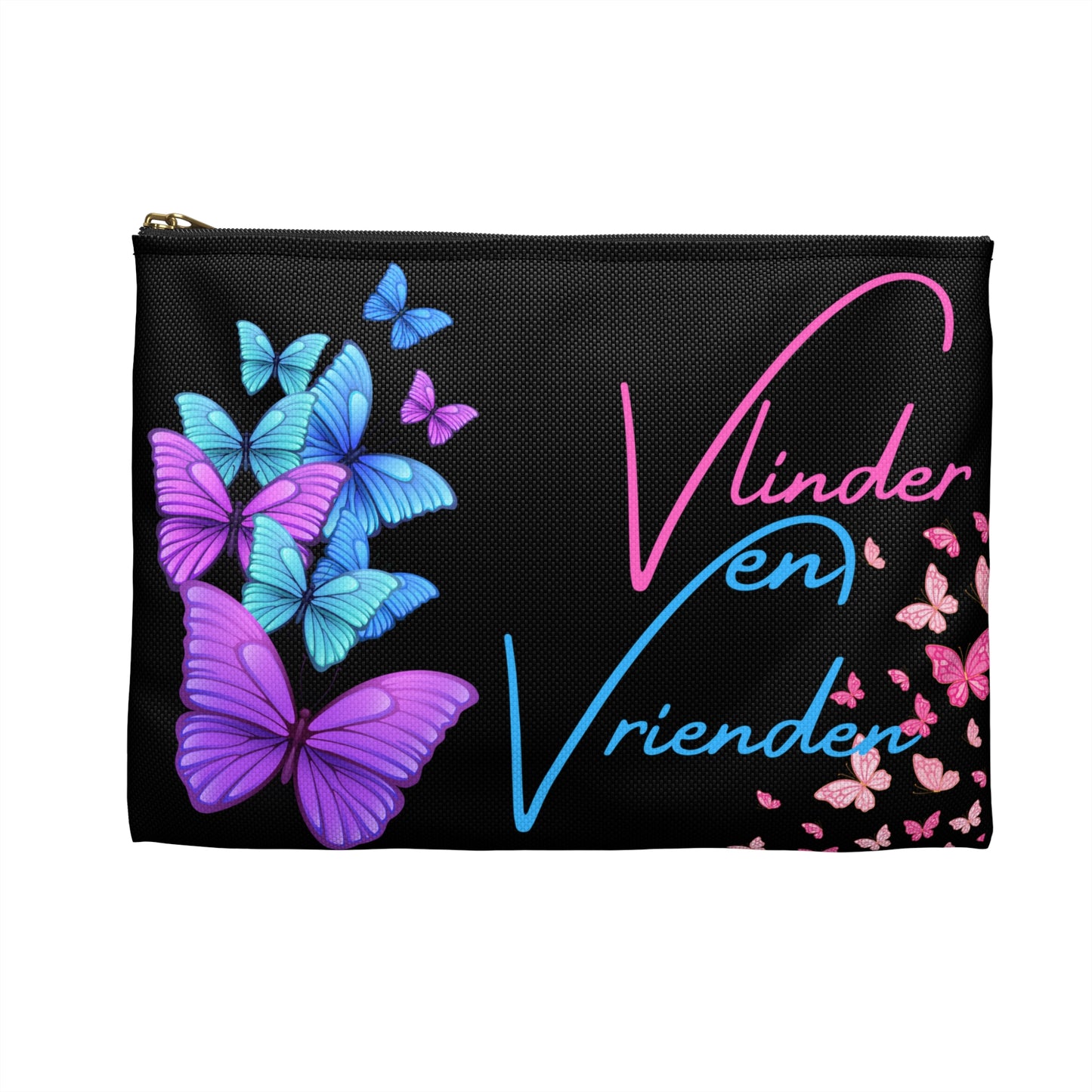 Accessory Pouch vlinder en vrienden black