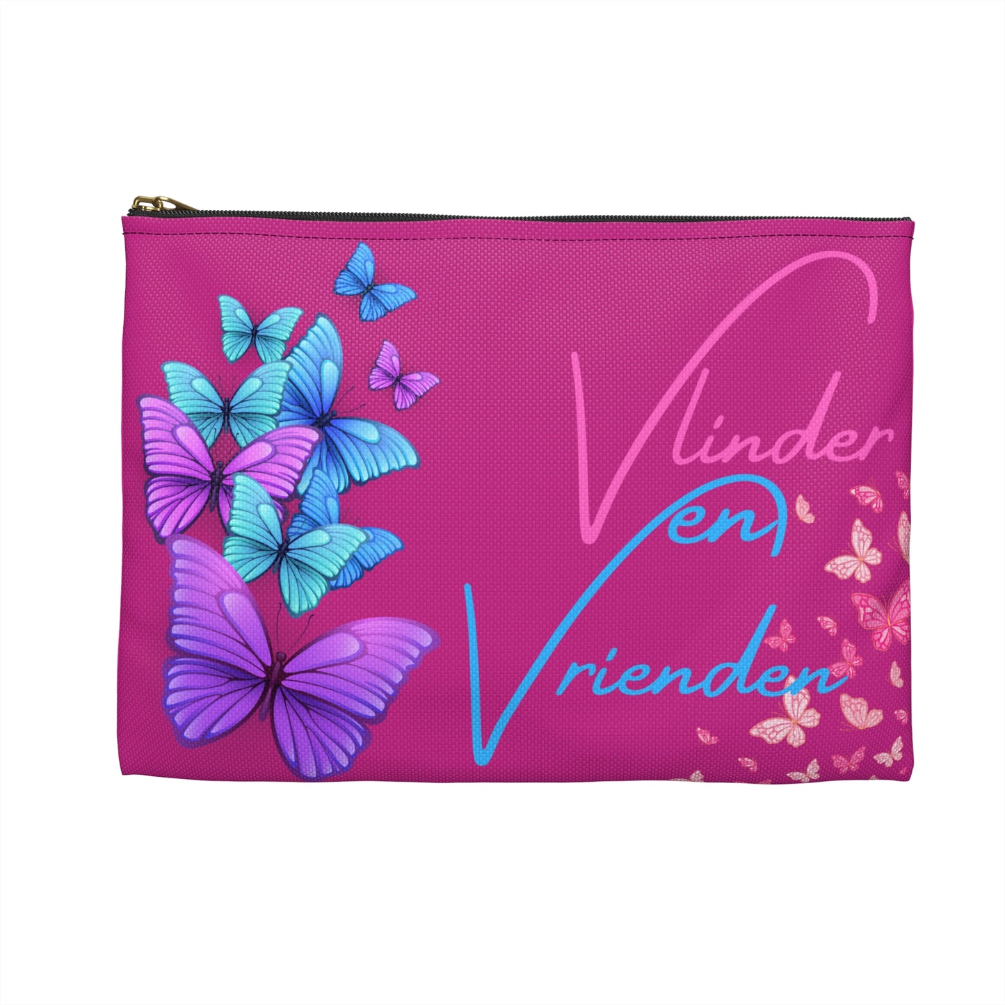 Accessory Pouch vlinder en vrienden pink