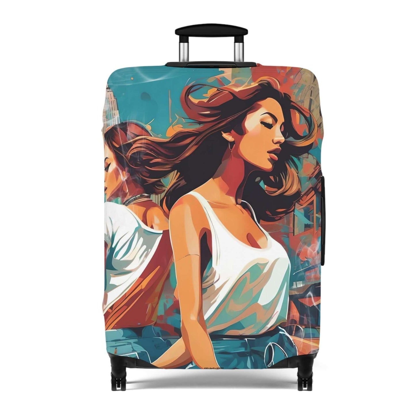 The party girl suitcase protector.