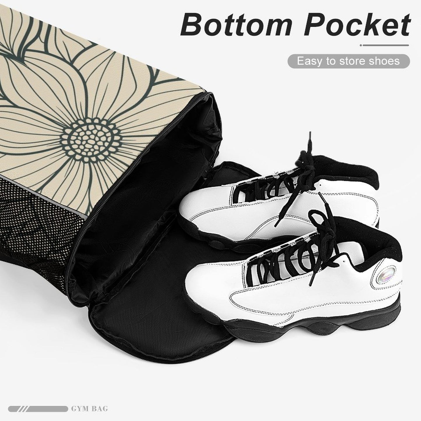Flower cream - sport bag