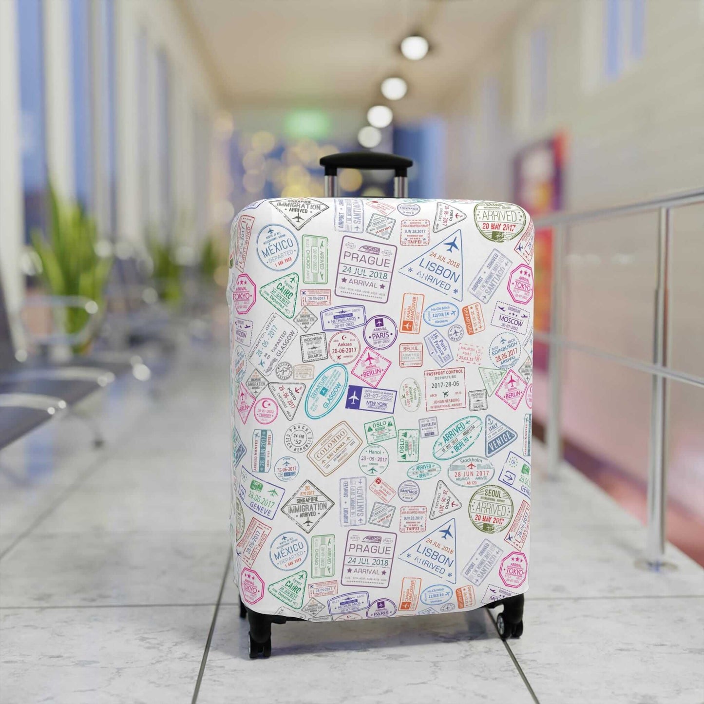 The traveler suitcase protector.