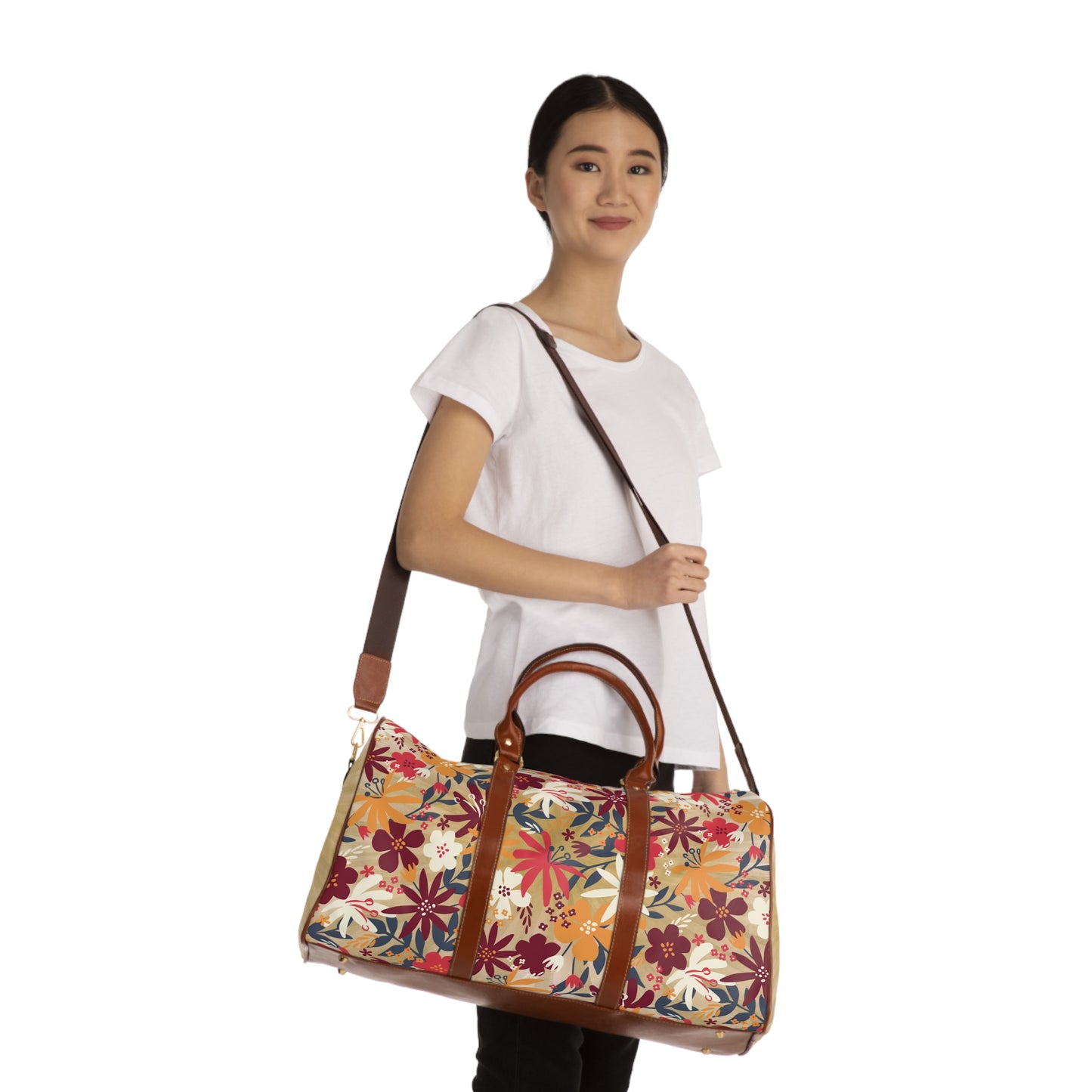 Flower pattern travel Bag.