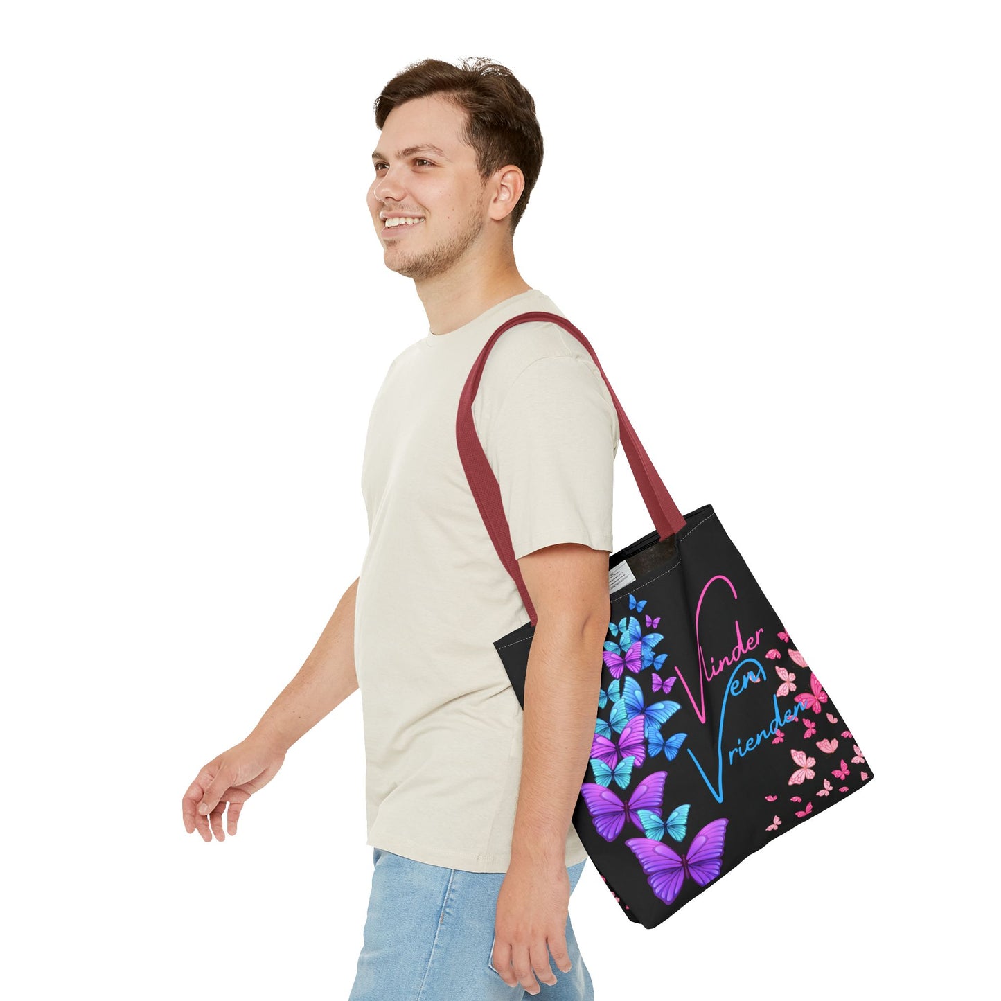 Tote Bag vlinder en vrienden blue
