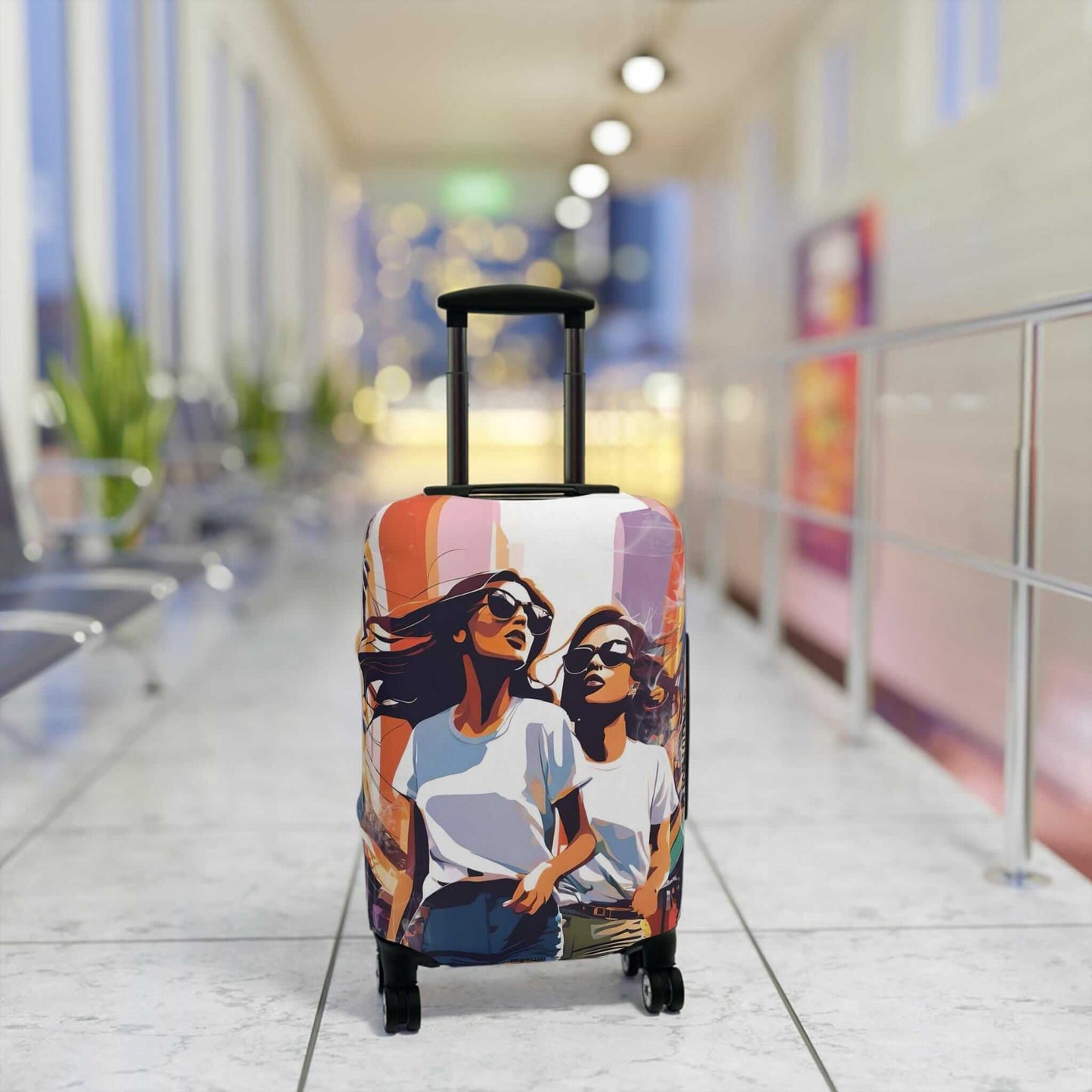 The friends suitcase protector.