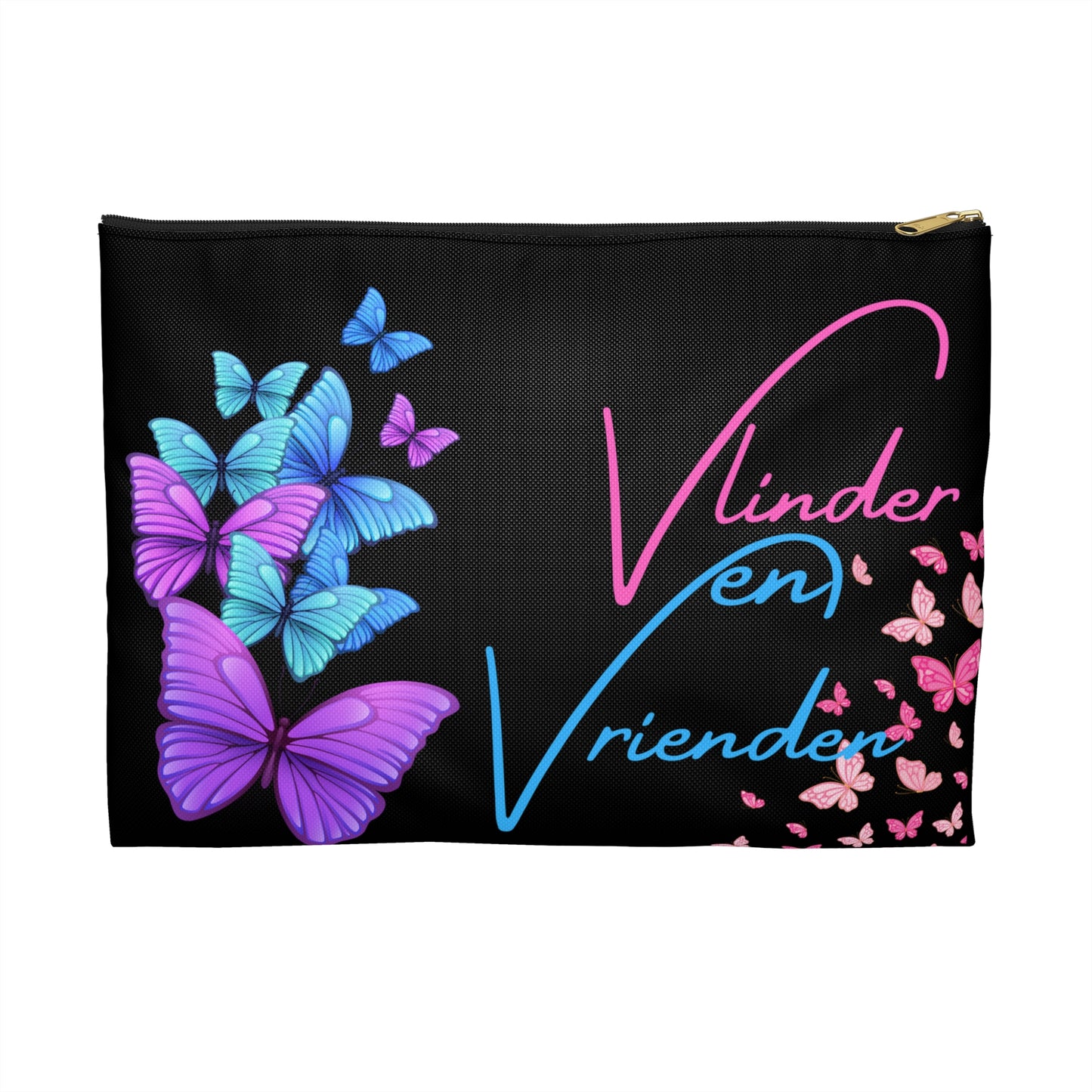 Accessory Pouch vlinder en vrienden black