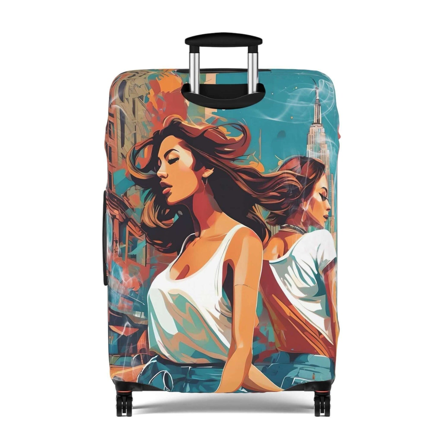 The party girl suitcase protector.