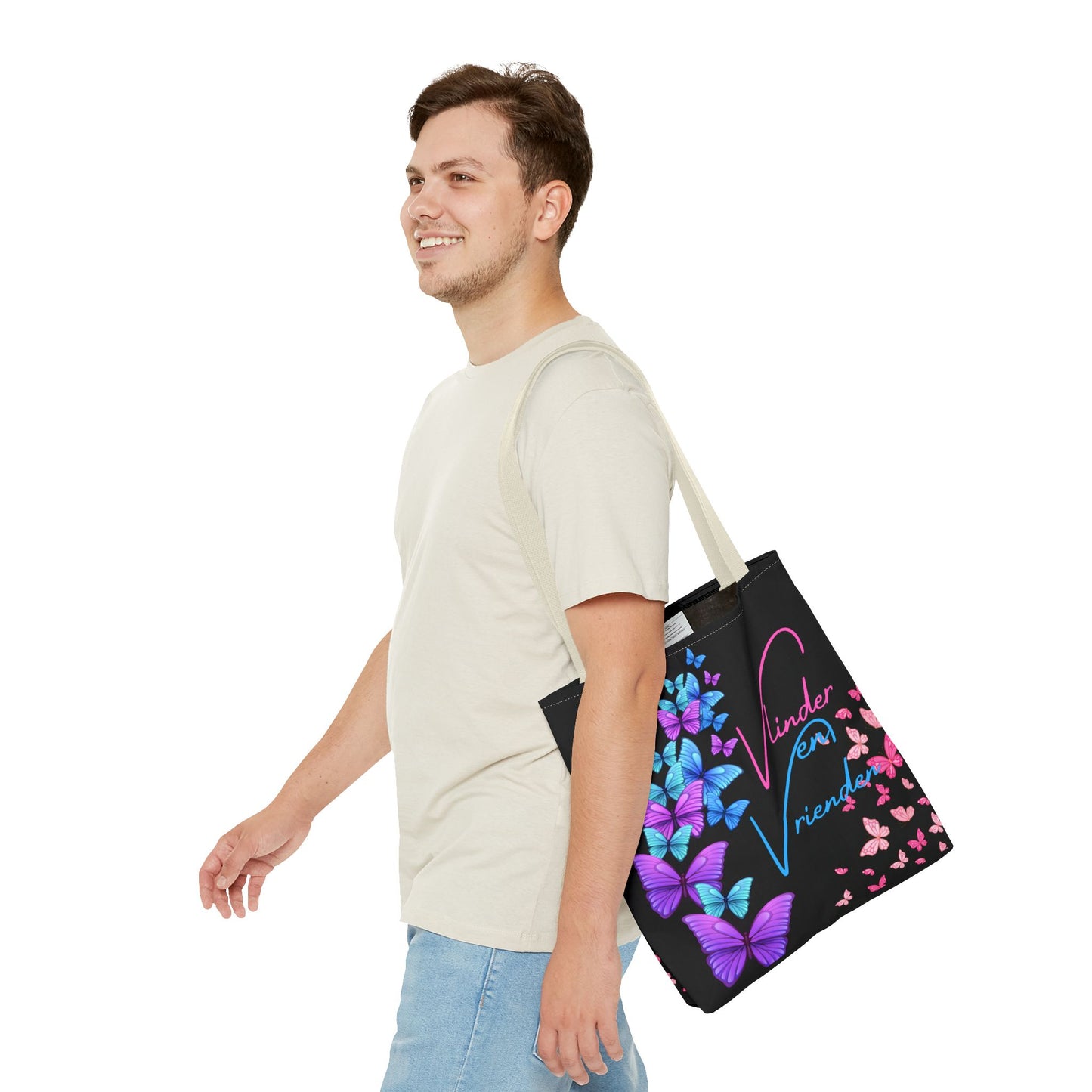 Tote Bag vlinder en vrienden blue