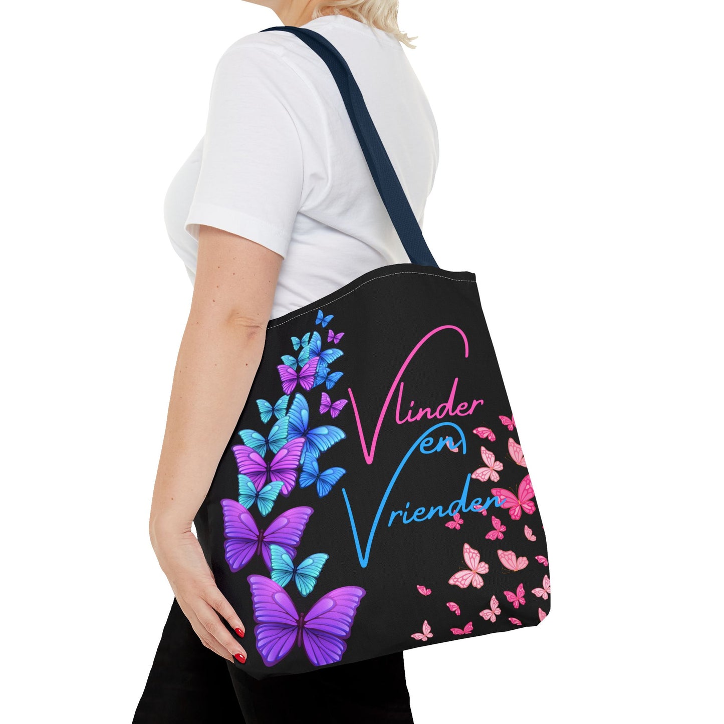 Tote Bag vlinder en vrienden blue