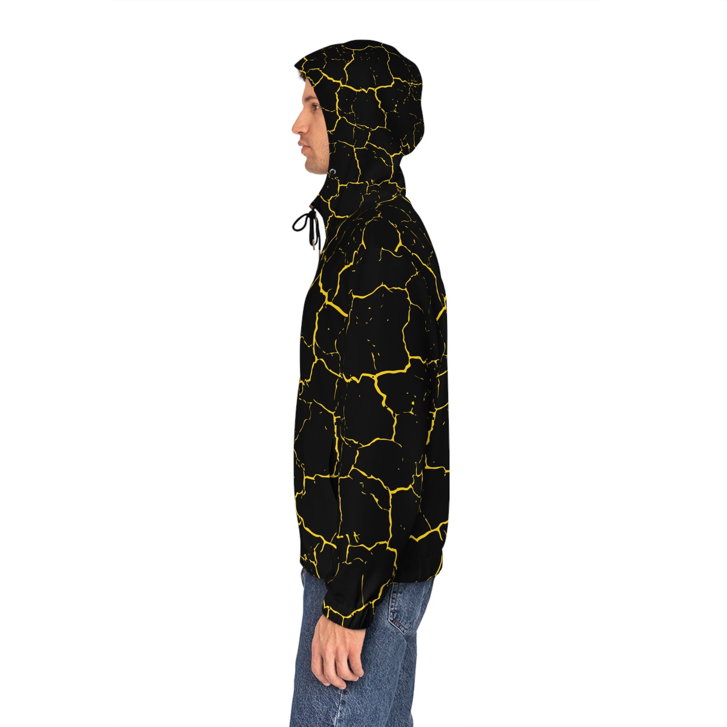Black yellow hoodie