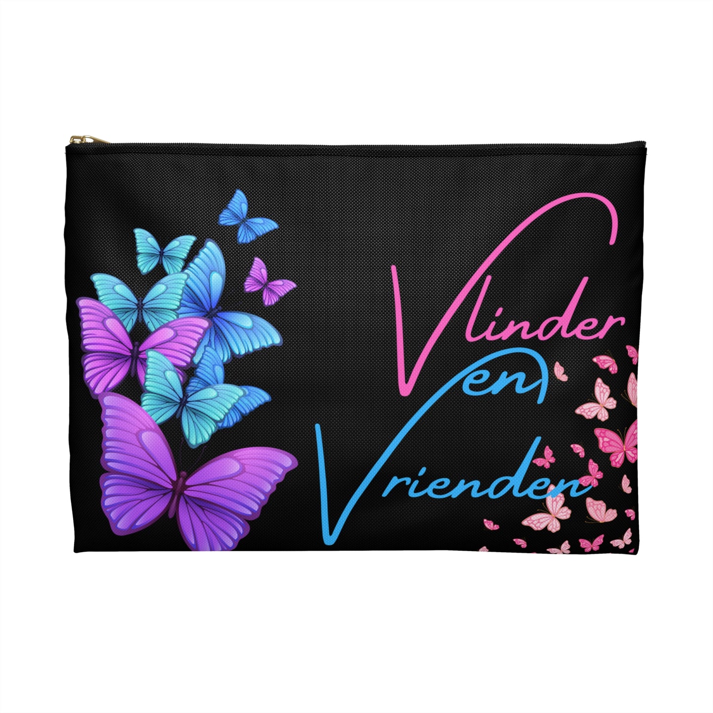 Accessory Pouch vlinder en vrienden black