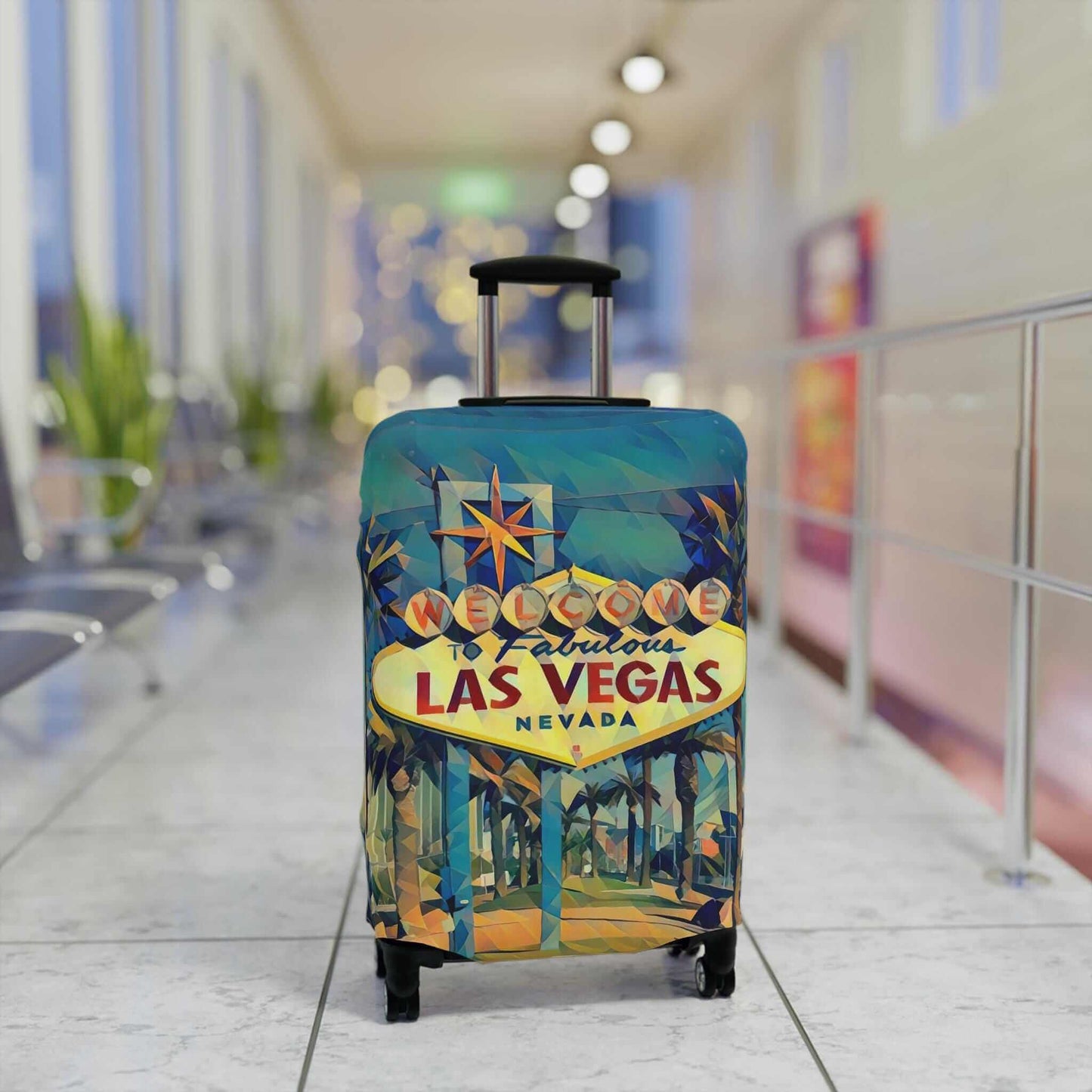 Las Vegas suitcase protector.