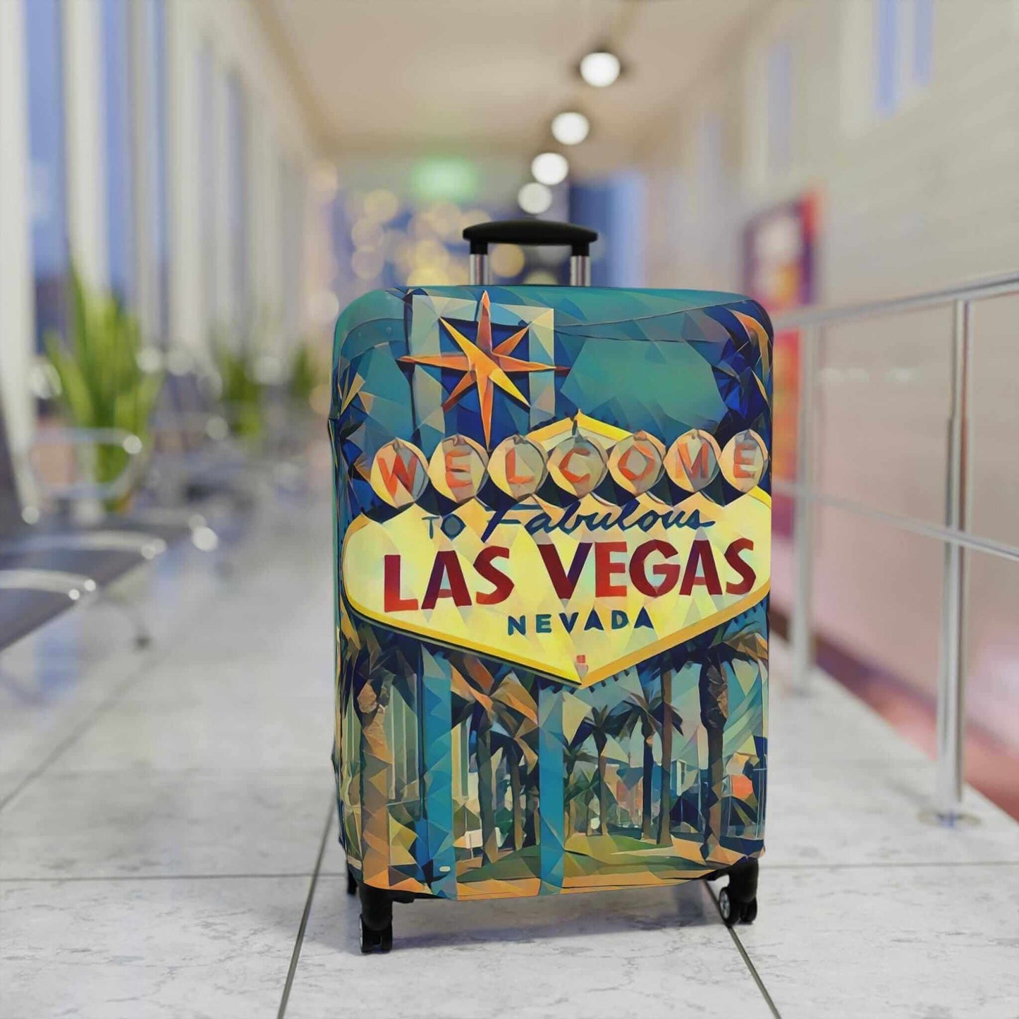 Las Vegas suitcase protector.