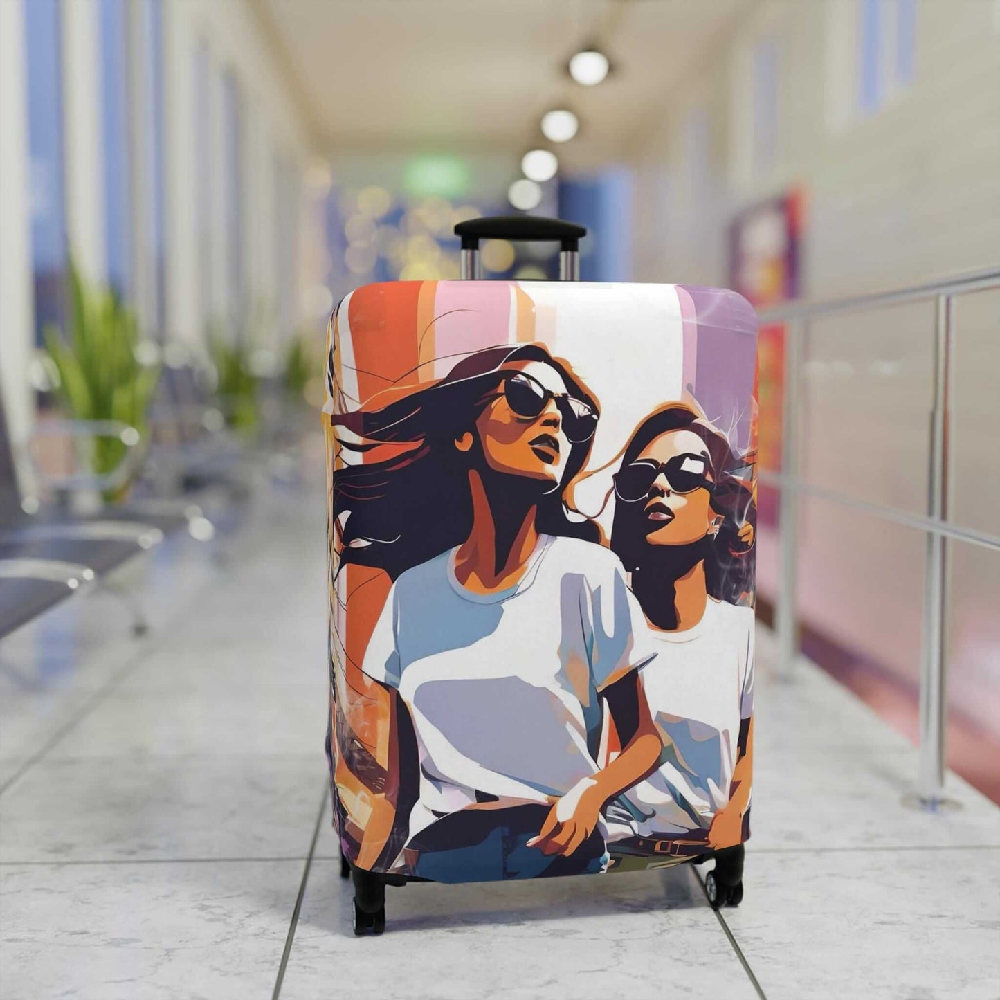 The friends suitcase protector.