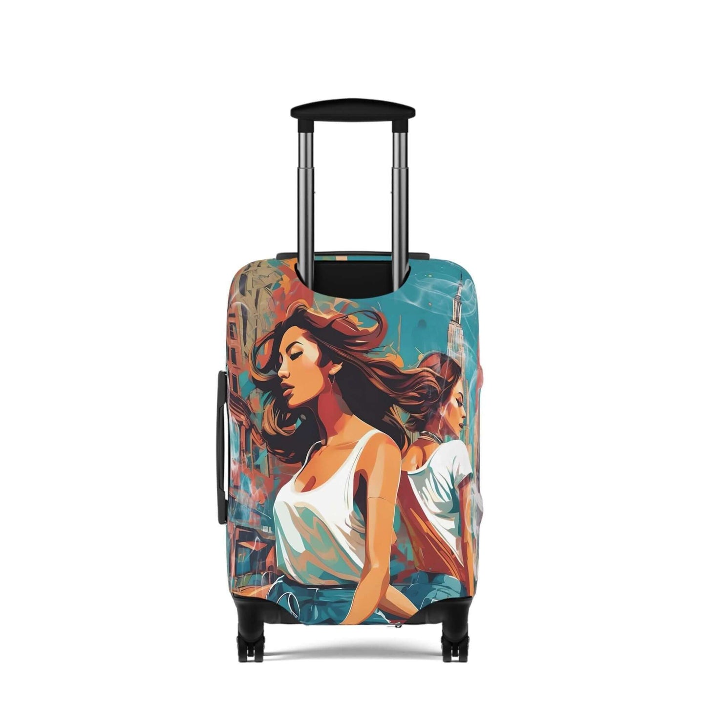 The party girl suitcase protector.