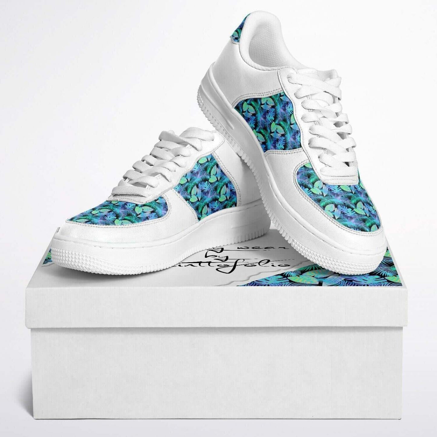 Jungle white sneakers.