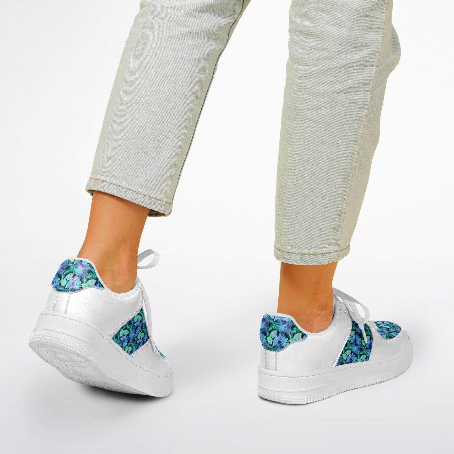 Jungle white sneakers.
