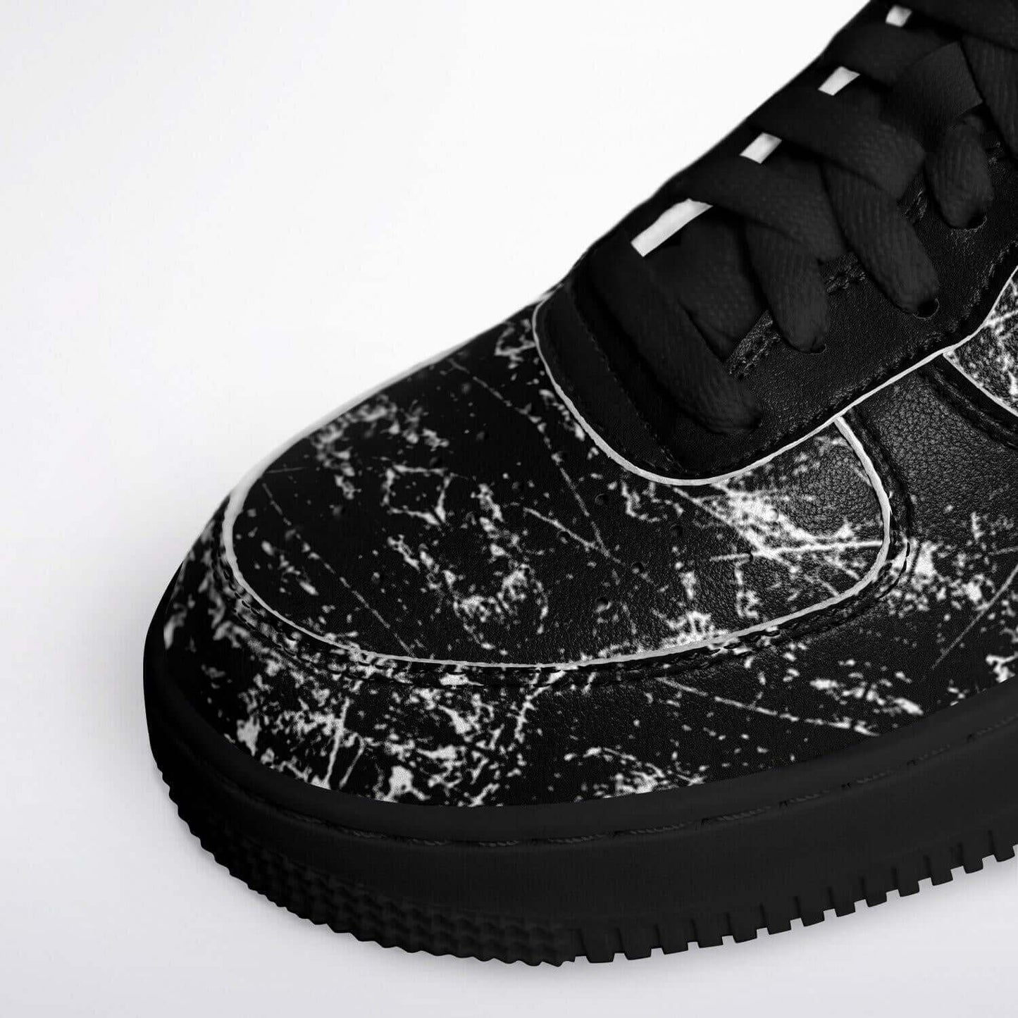 The scratch sneakers.