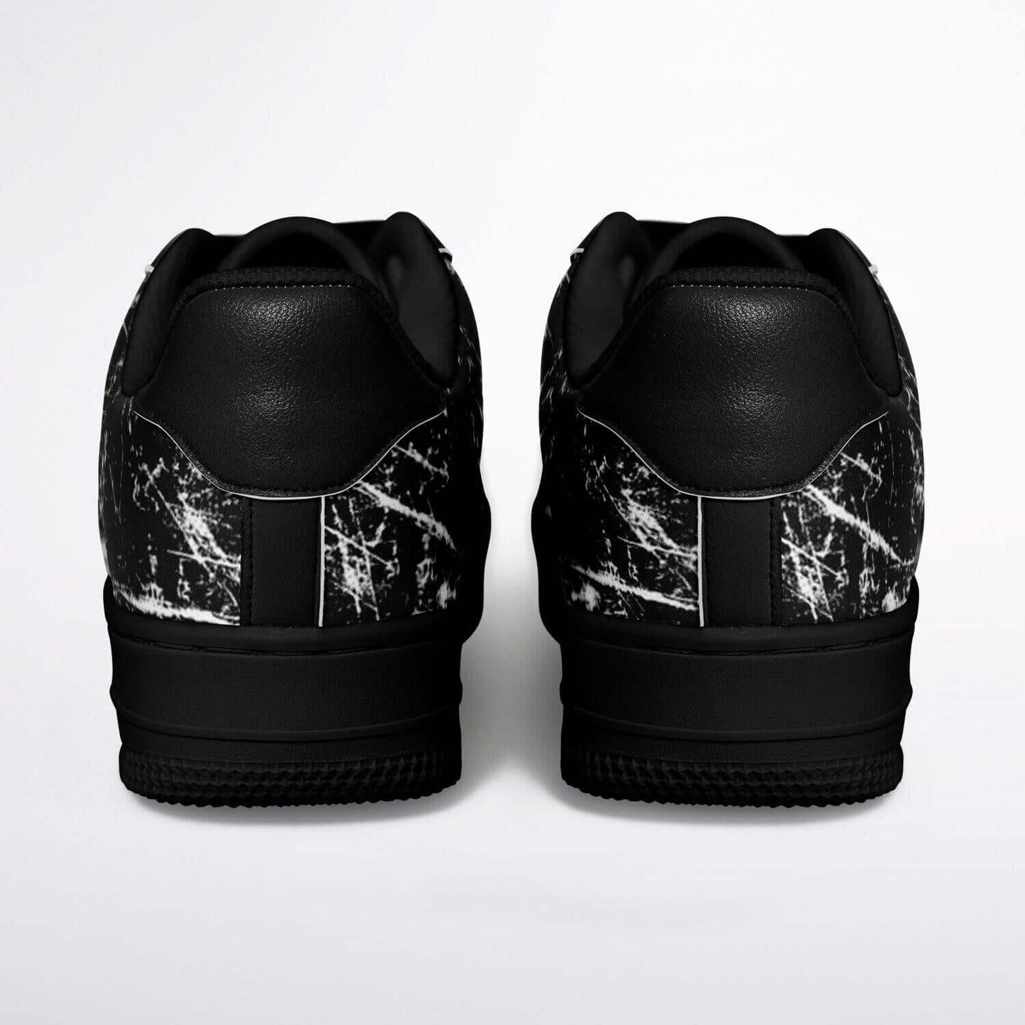 The scratch sneakers.