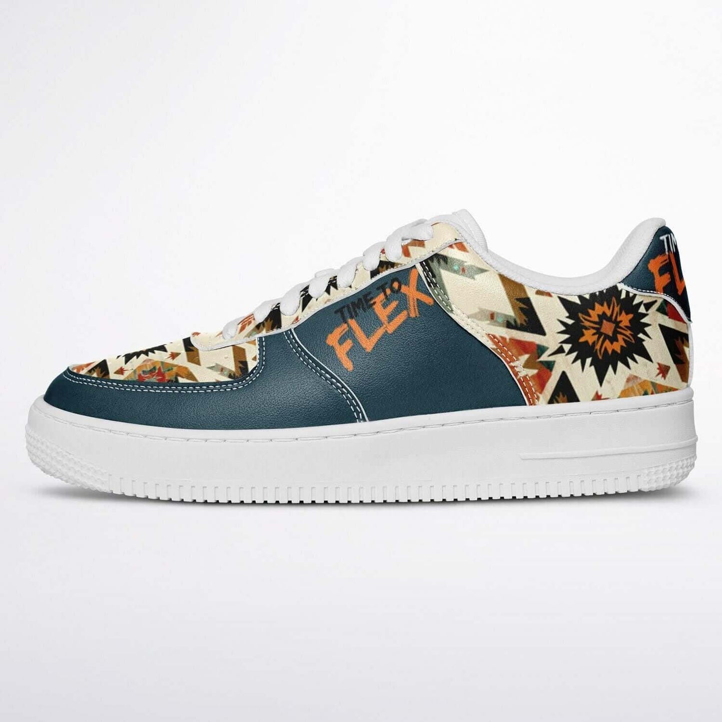 Boho sneakers.