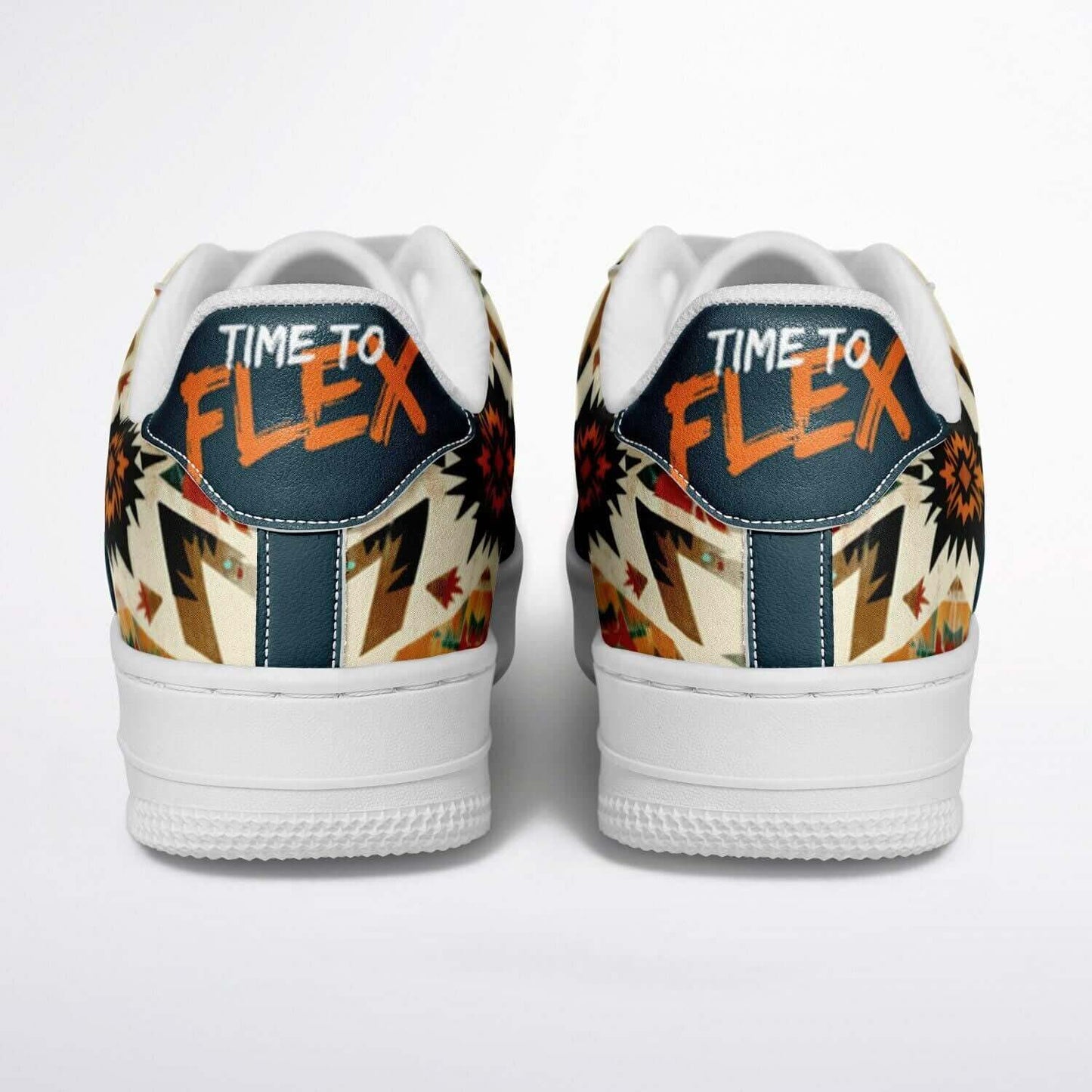 Boho sneakers.