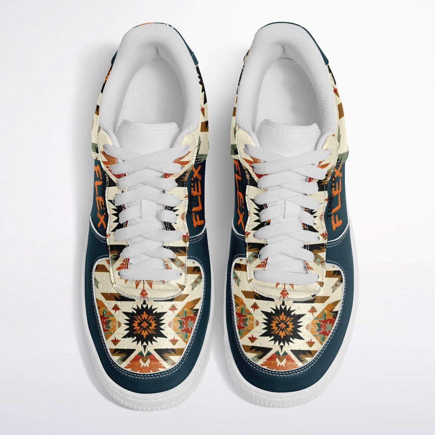Boho sneakers.