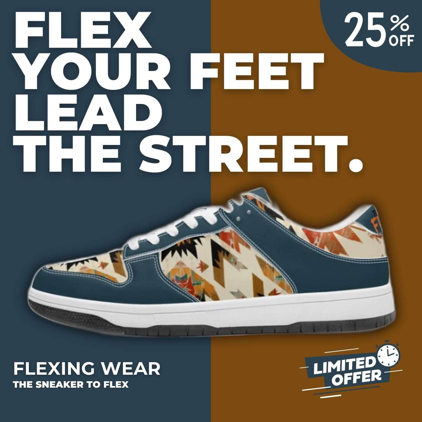 Navajo boho sneakers.