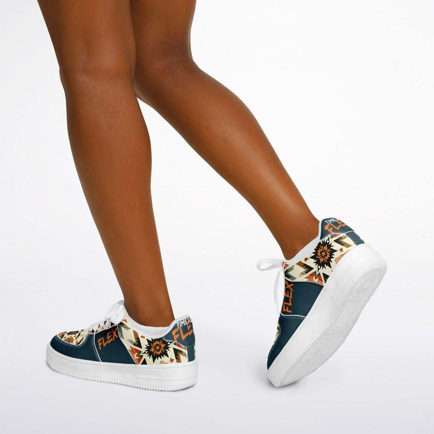 Boho sneakers.