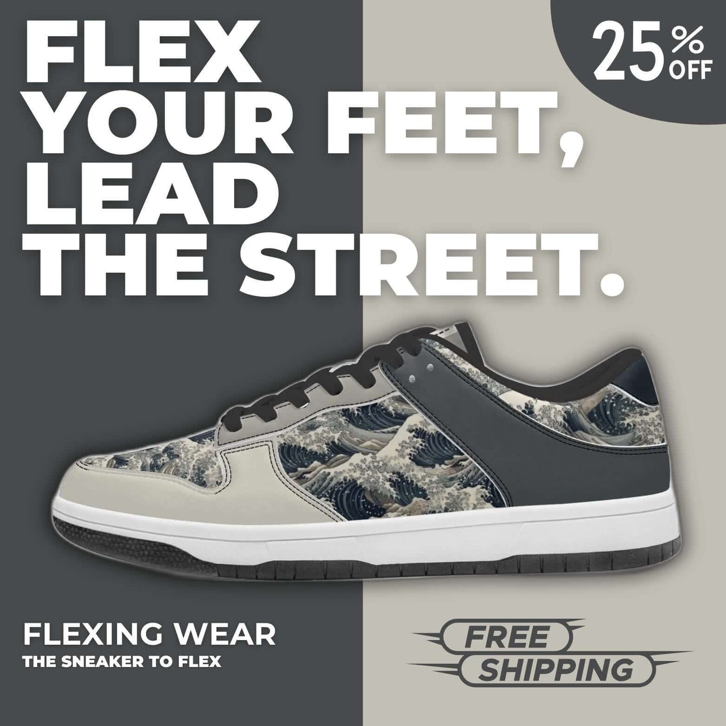 Great Wave Off Kanagawa sneakers.