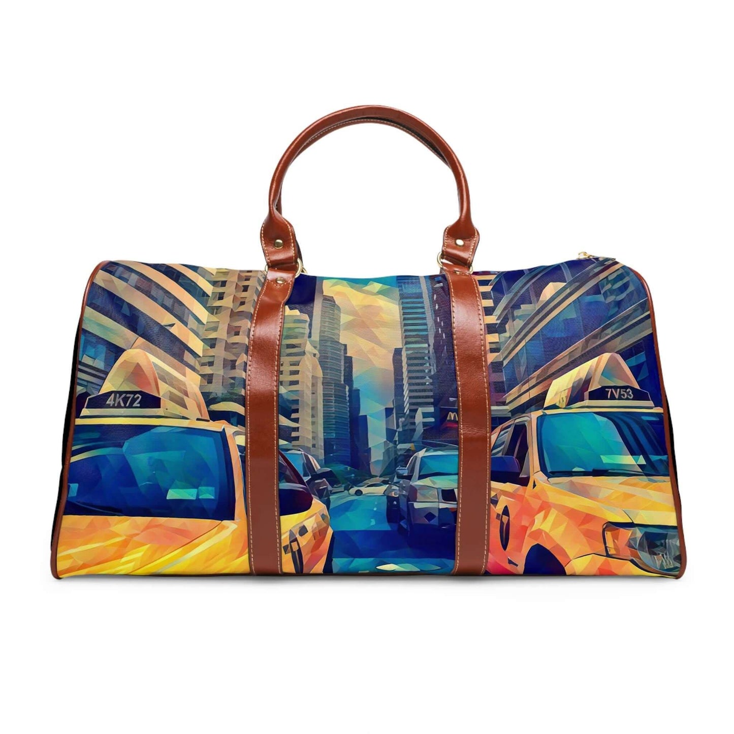 Yellow Taxi New York leather bag.