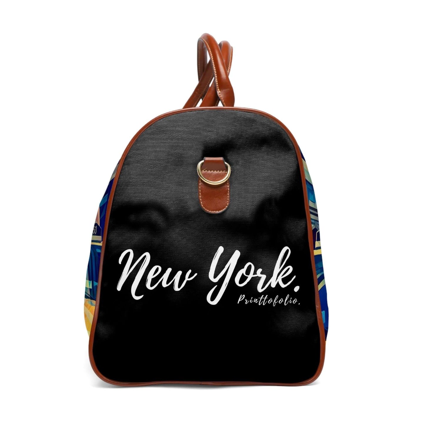 Yellow Taxi New York leather bag.