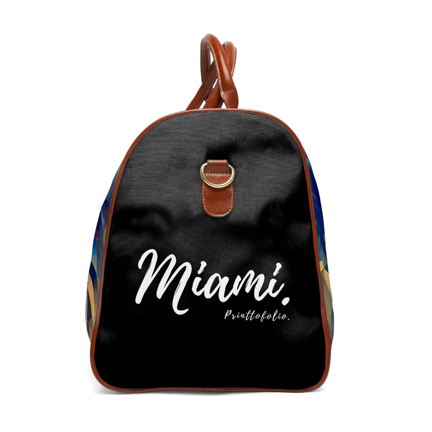 Miami sign leather bag.