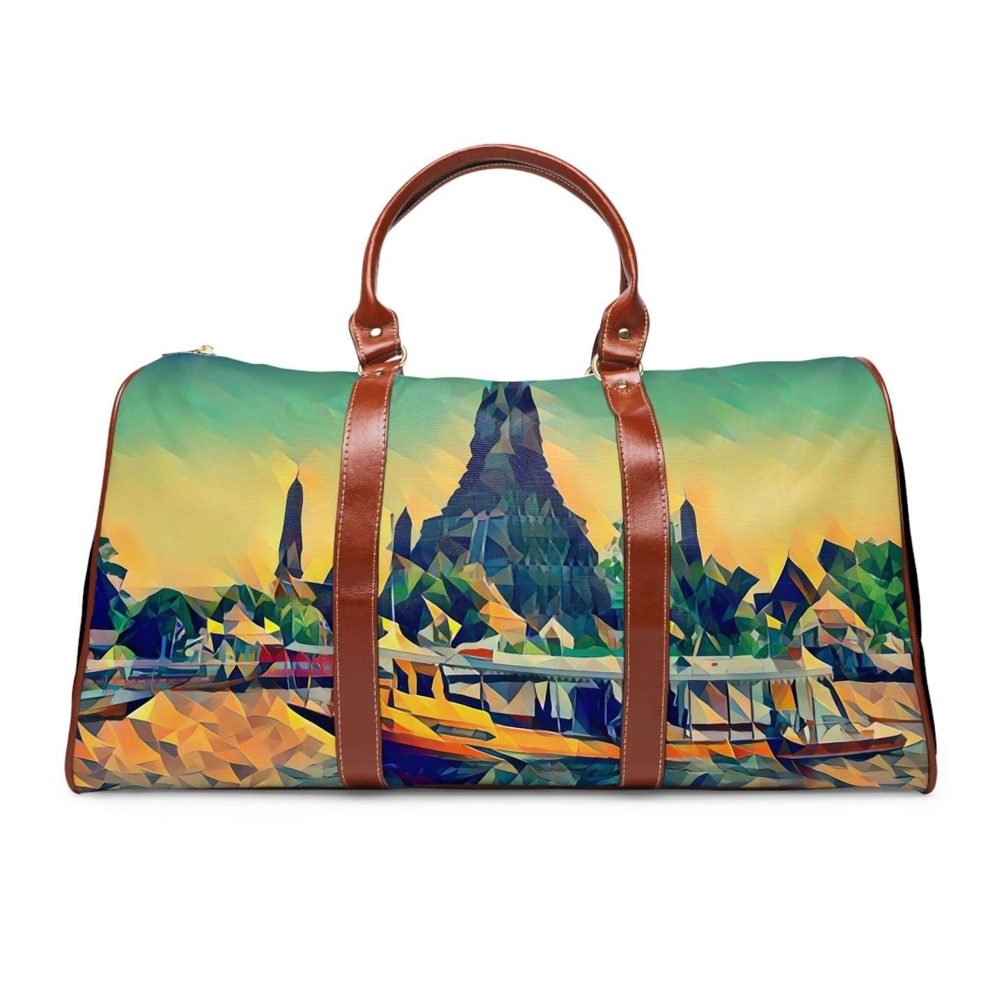 Thai Wat Arun Bangkok leather bag.