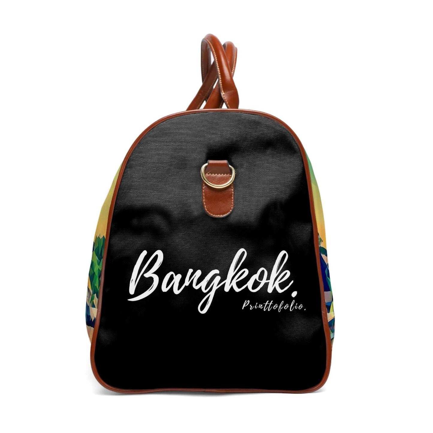 Thai Wat Arun Bangkok leather bag.