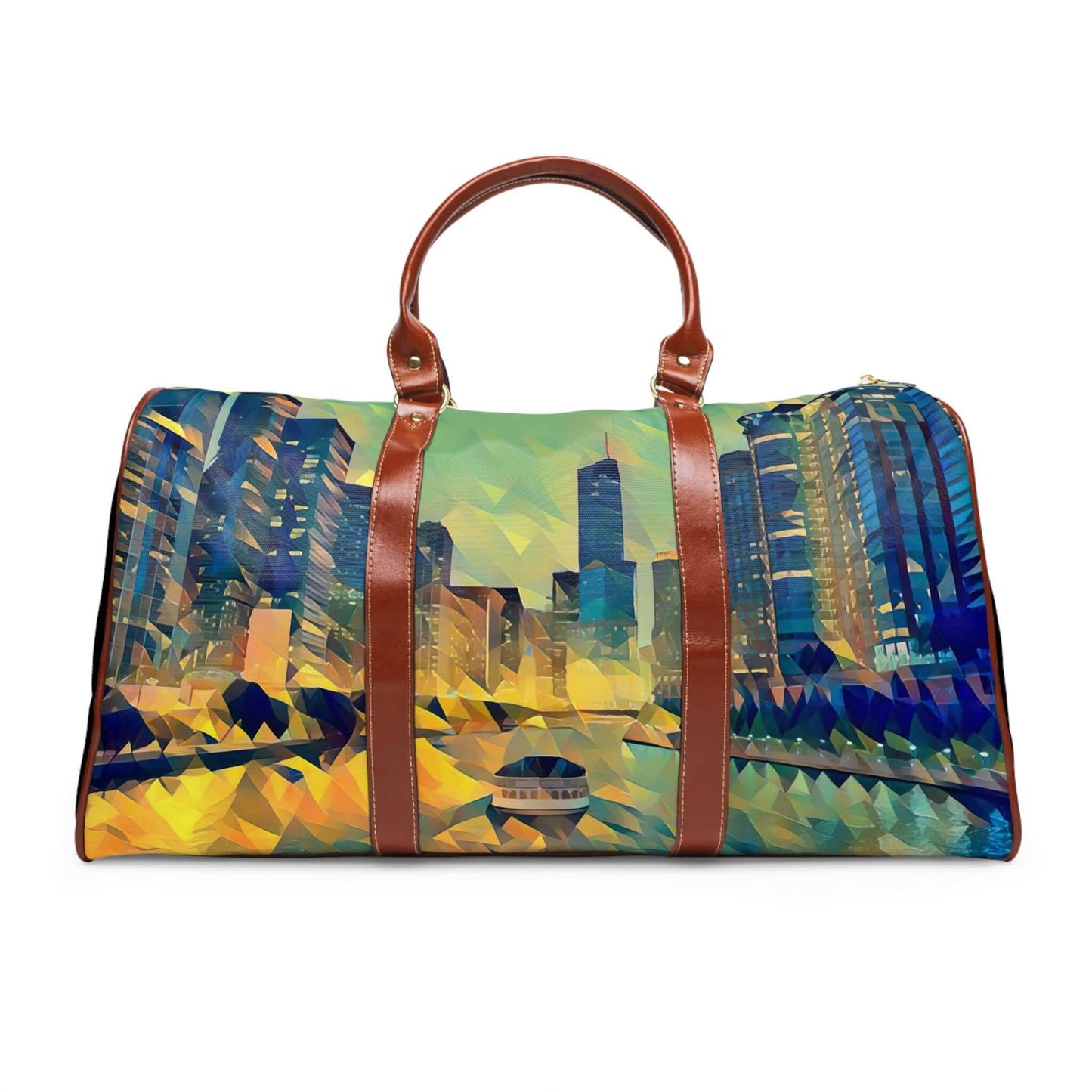 Chicago River leather bag.