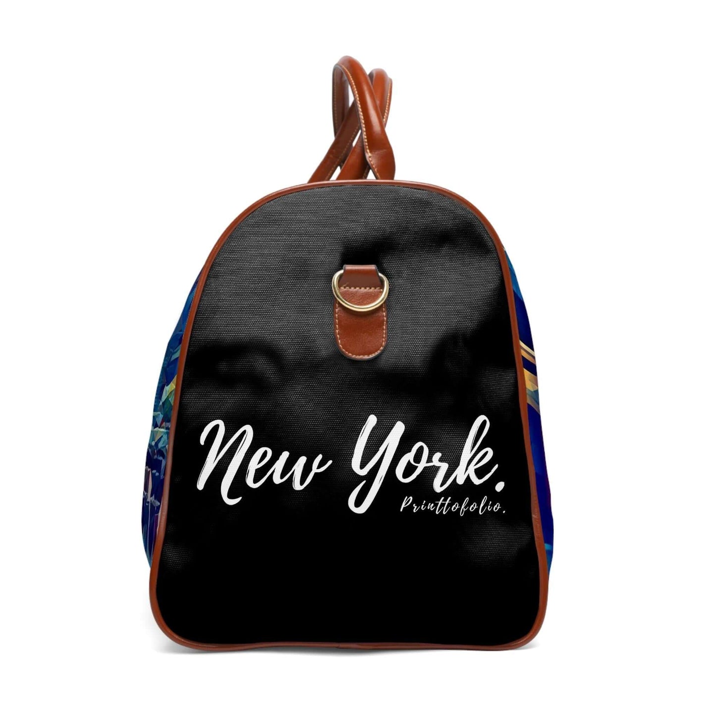Manhattan Bridge leather bag.