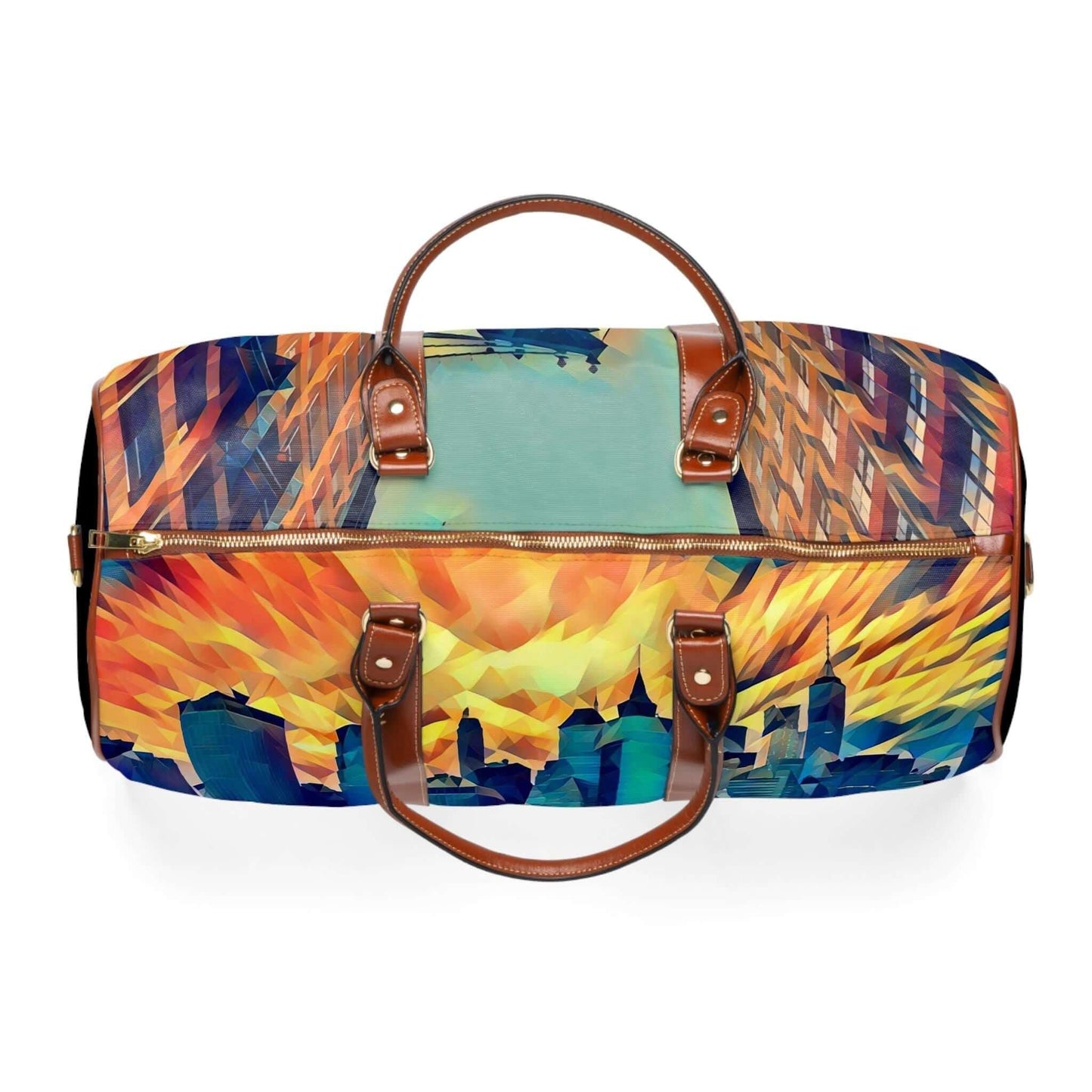 Manhattan Bridge leather bag.