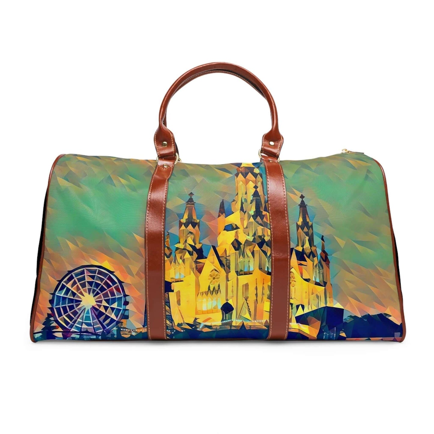 Tibidabo Barcelona leather bag.