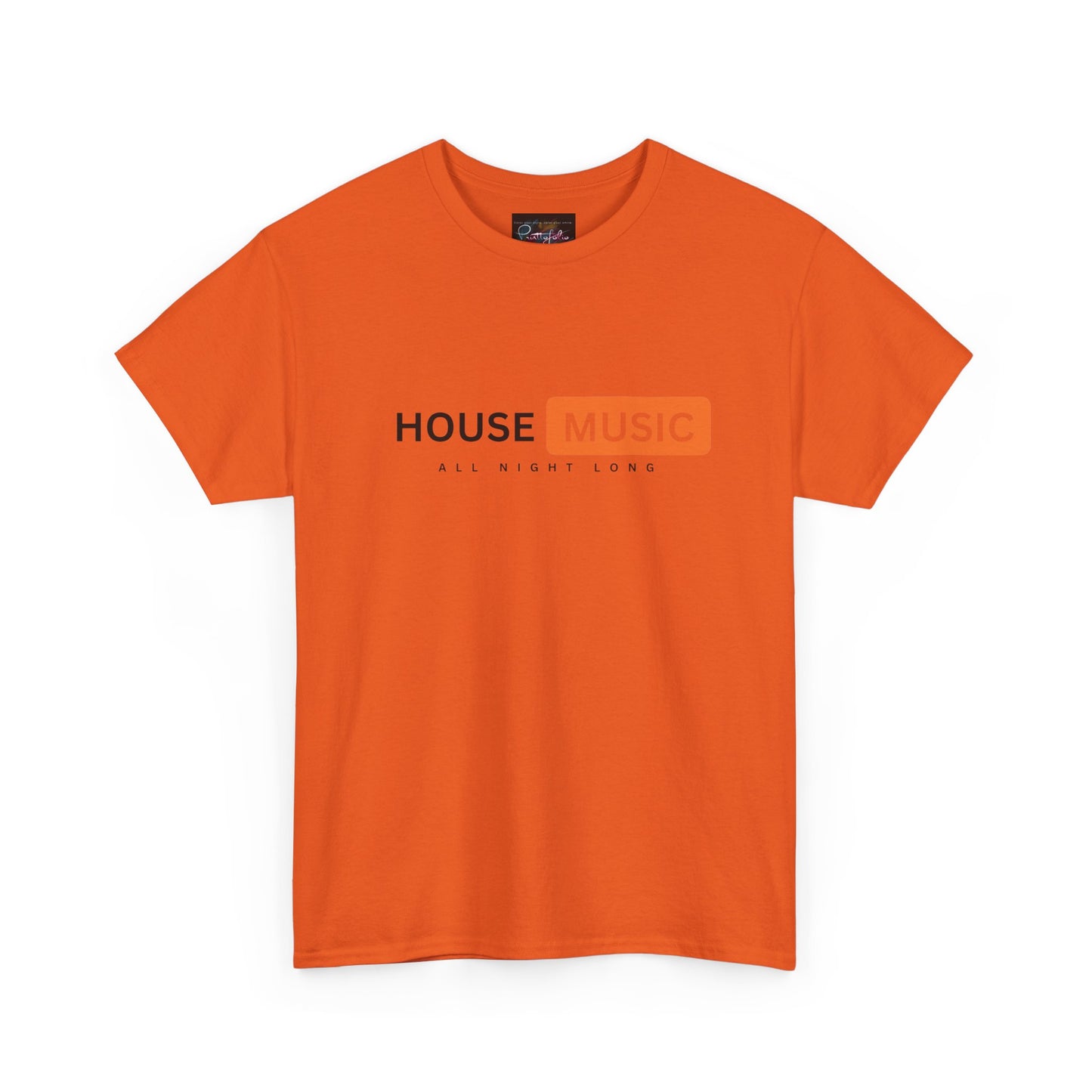 House music all night long hub T-Shirt — Unisex Heavy Cotton Tee