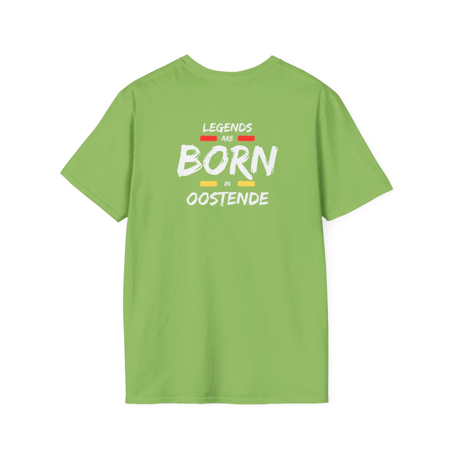 Copy of Legends are born in oostende - White - Unisex Softstyle T-Shirt