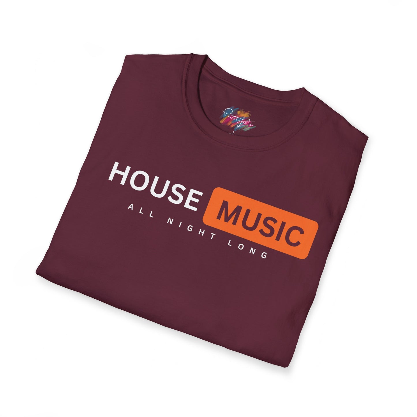 House music - All night long hub - Unisex Softstyle T-Shirt