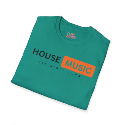 House music - All night long hub - Unisex Softstyle T-Shirt