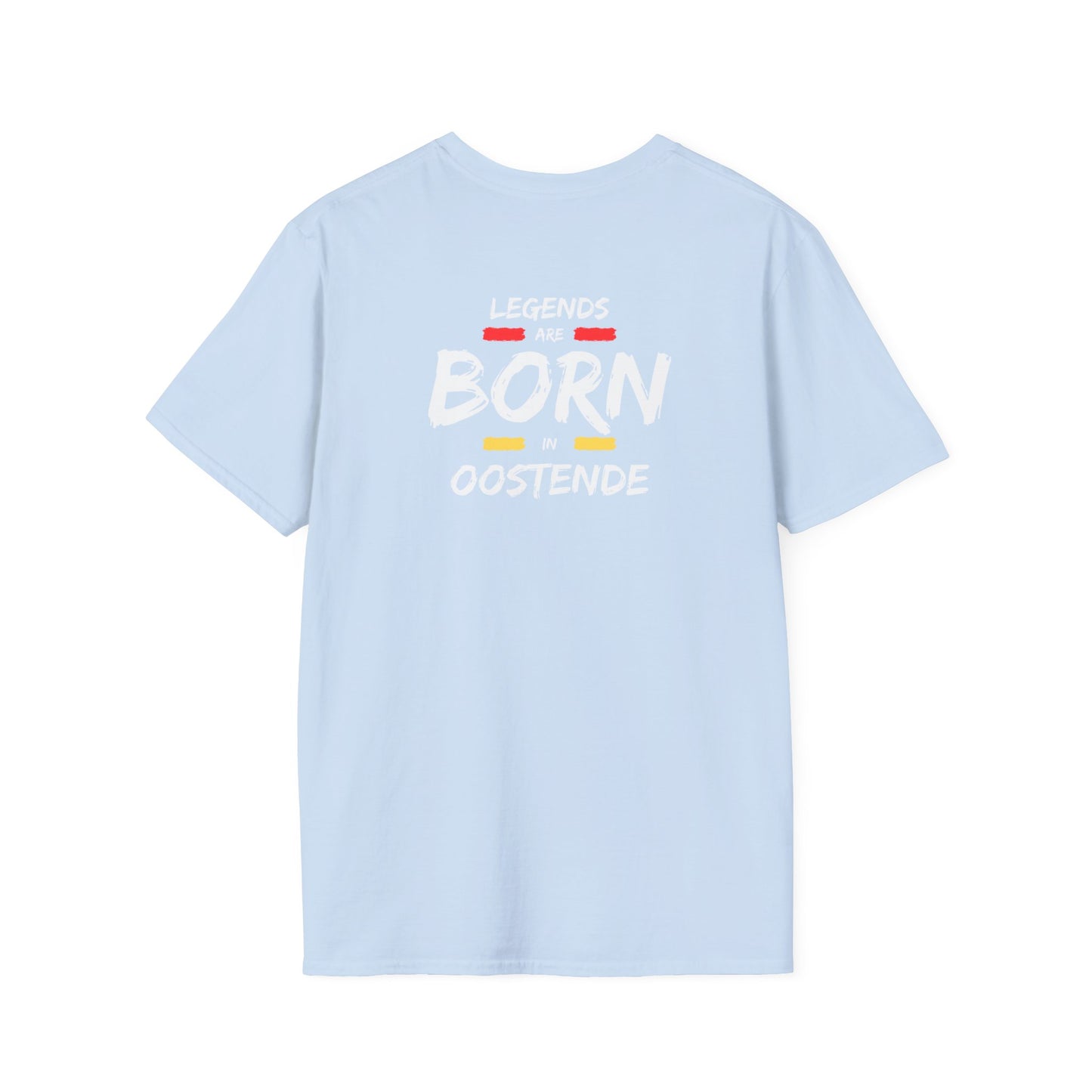 Copy of Legends are born in oostende - White - Unisex Softstyle T-Shirt