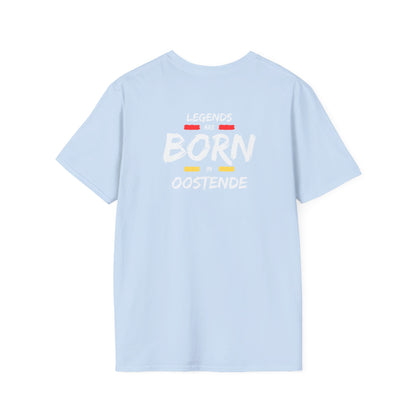 Copy of Legends are born in oostende - White - Unisex Softstyle T-Shirt