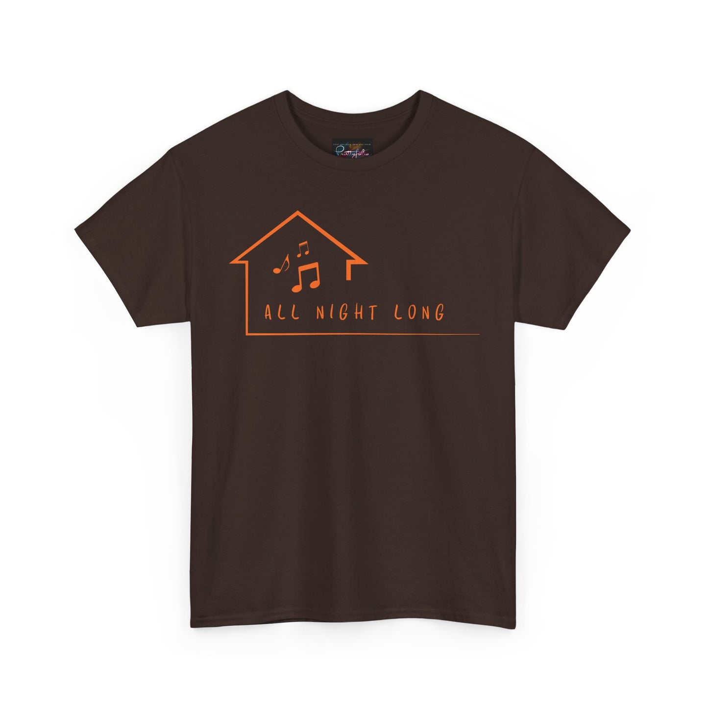 House music all night long T-Shirt — Unisex Heavy Cotton Tee