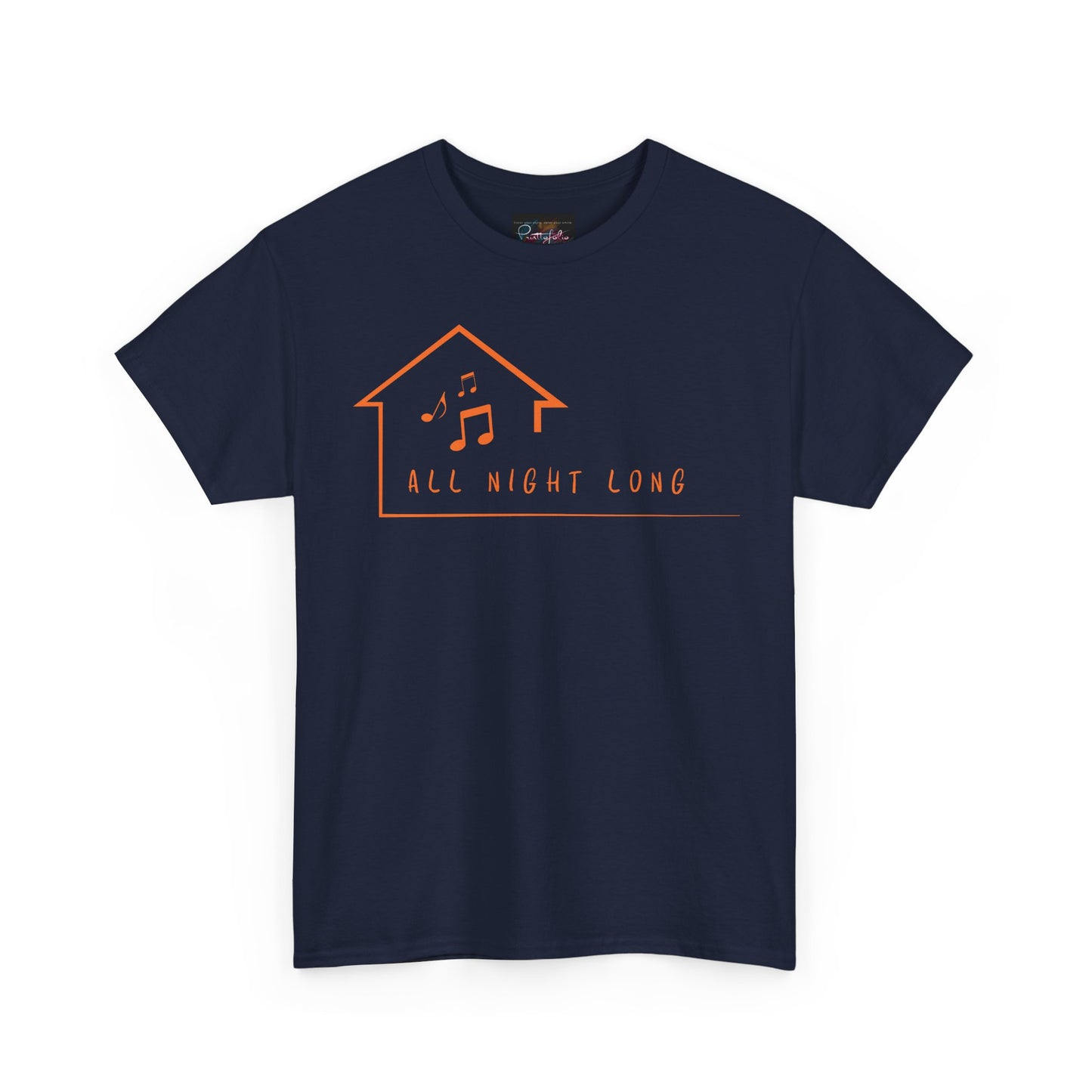 House music all night long T-Shirt — Unisex Heavy Cotton Tee