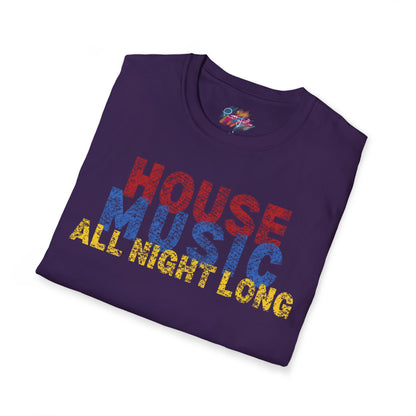 House music - All night long - Unisex Softstyle T-Shirt