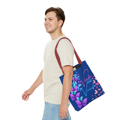 Tote Bag vlinder en vrienden blue