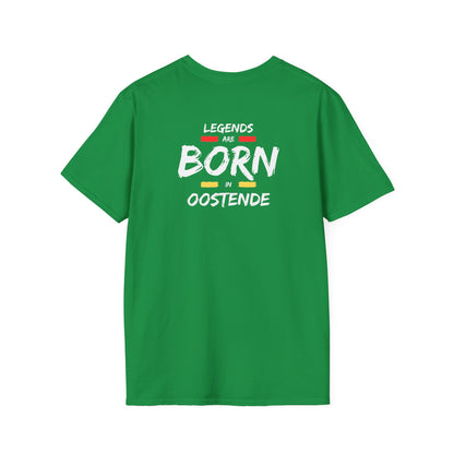 Copy of Legends are born in oostende - White - Unisex Softstyle T-Shirt