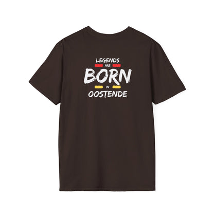 Copy of Legends are born in oostende - White - Unisex Softstyle T-Shirt